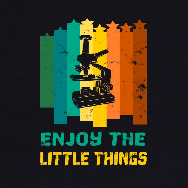 Enjoy the little things microscope laboratory gift by Lomitasu